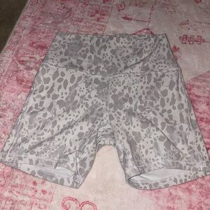 lululemon athletica Gray Patterned Athletic Shorts